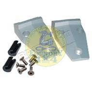 Land Rover Defender Billet Aluiminium Bonnet Hinges Silver
