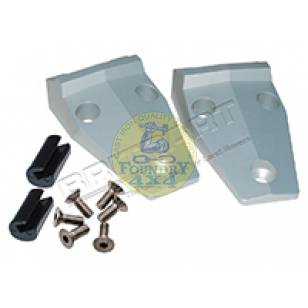 Land Rover Defender Billet Aluiminium Bonnet Hinges Silver