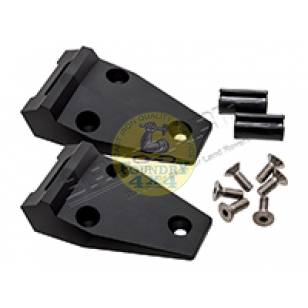 Land Rover Defender Billet Aluiminium Bonnet Hinges Black