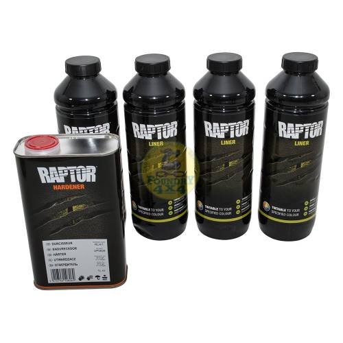 U-POL Raptor 4 Litre Protective Paint Coating Kit Tintable