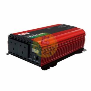 Durite 1000W 12V DC to 230V AC Compact Sine Wave Voltage Inverter 
