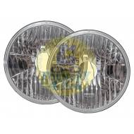 7" H4 Crystal Clear Halogen Headlights Pair RHD - Wipac