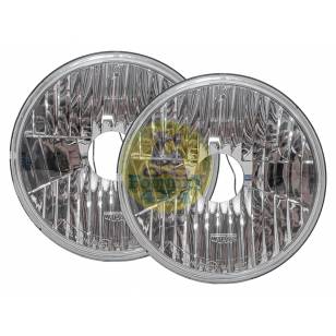 7" H4 Crystal Clear Halogen Headlights Pair RHD - Wipac