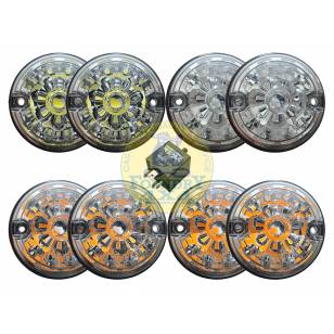 Standard Size 73mm LED Lamp Kit - Clear Lamps