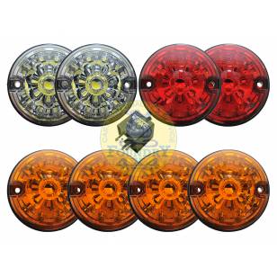 Standard Size 73mm LED Lamp Kit - Coloured Lamps