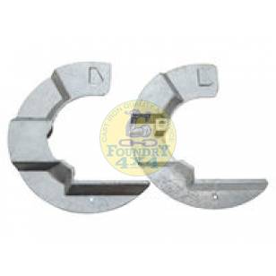 Galvanised Front Brake Disc Mudshields PAIR