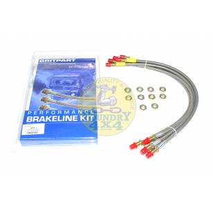 +150mm Stainless Steel Braided Brake Hose Kit