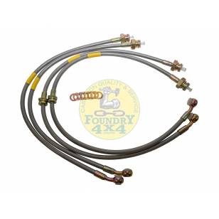 Britpart Stainless Steel Braided Brake Hose Kit +150mm