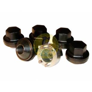 Set of 5 Locking Wheel Nuts For Steel Wheels
